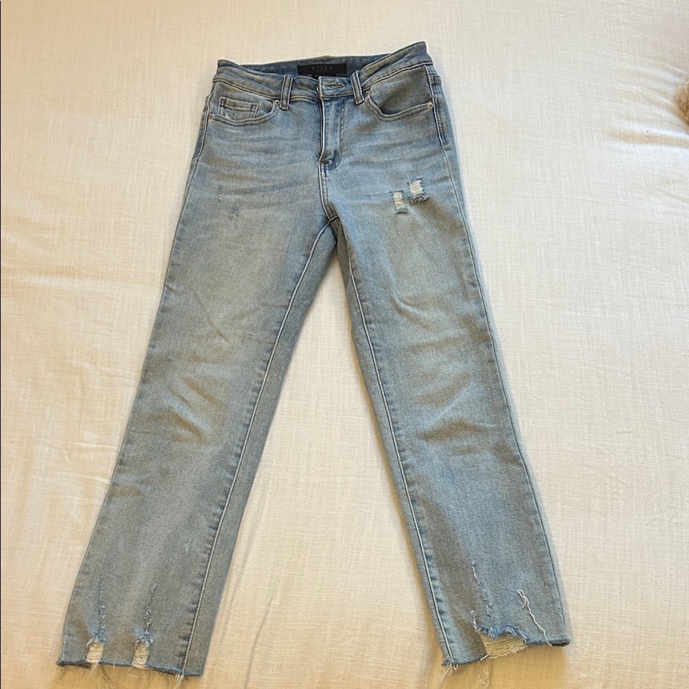 Classic Light Blue Straight Leg Women's Jeans